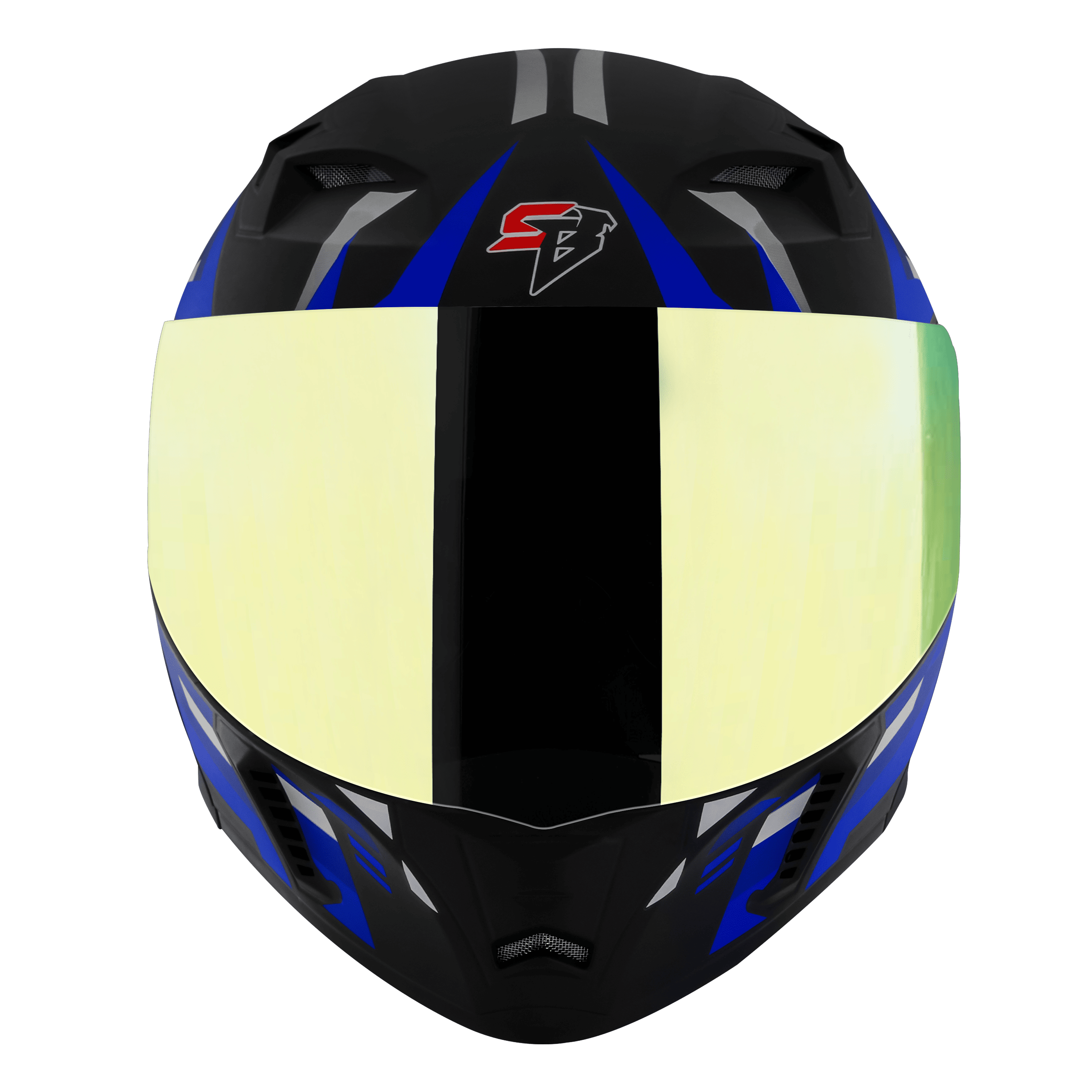 SBA-20 SHIELD X GLOSSY BLACK WITH BLUE